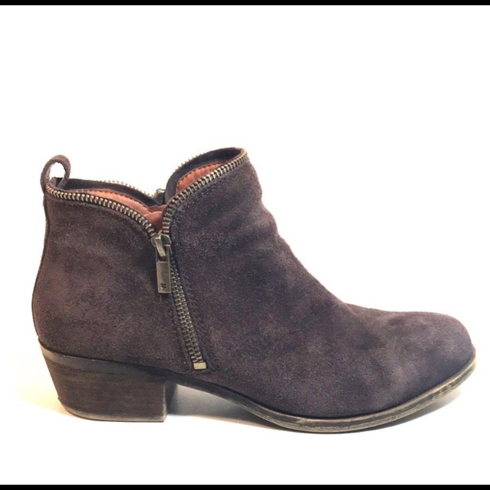 Lucky Brand Basel Booties Dark Brown 9